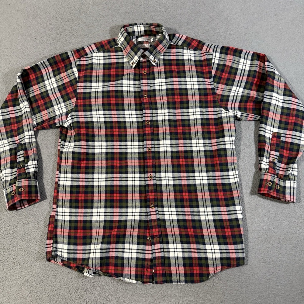 Southern Proper Shirt Mens‎ Medium Plaid Flannel Traditional Fit Button Down